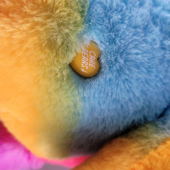 Care Bears Dare to Care Bear 14" Plush 2023 Basic Fun Rainbow Stars Plushy - Picture 7 of 14